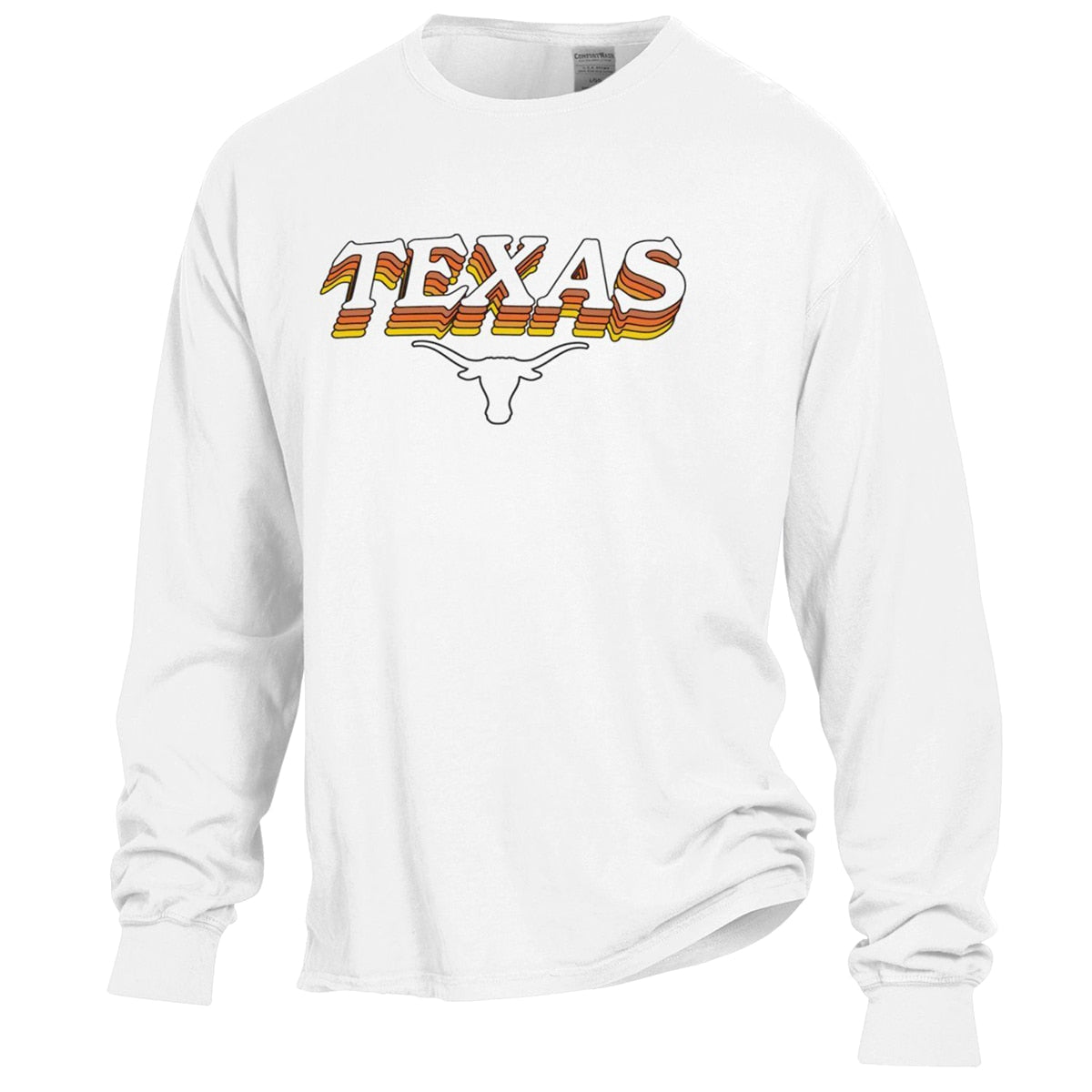 Texas Longhorns Retro II Long Sleeve ComfortWash Tee