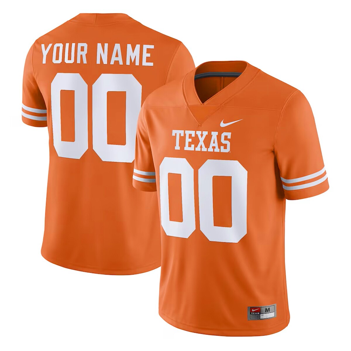 Custom NIL Nike Texas Longhorns Home Game Football Jersey