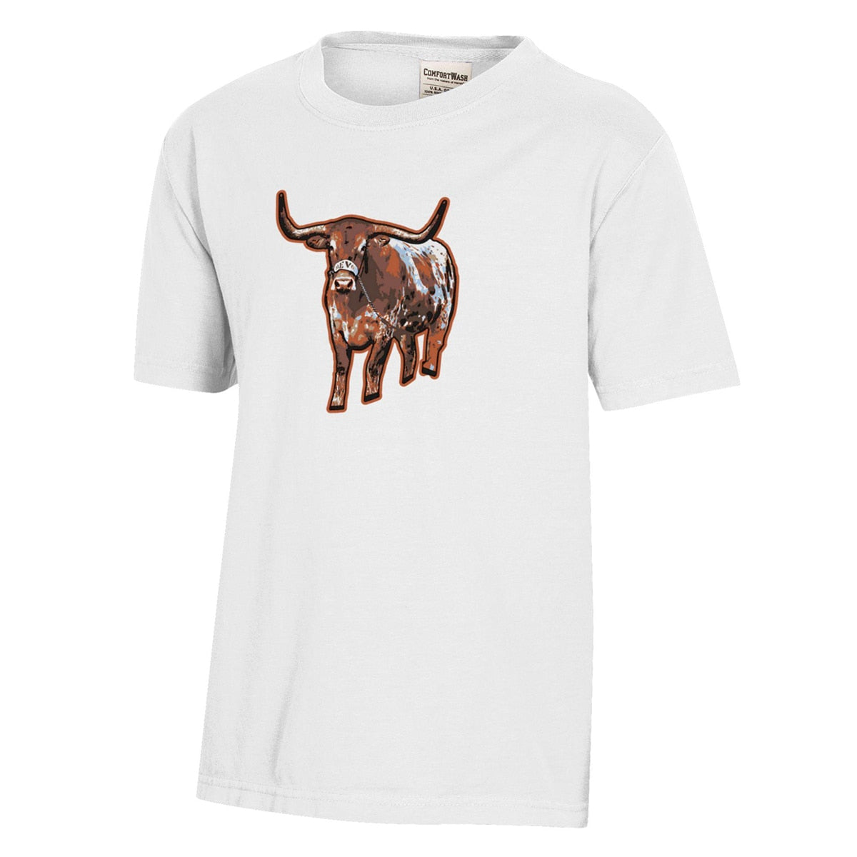 Youth Texas Longhorn Hand Drawn ComfortWash Tee