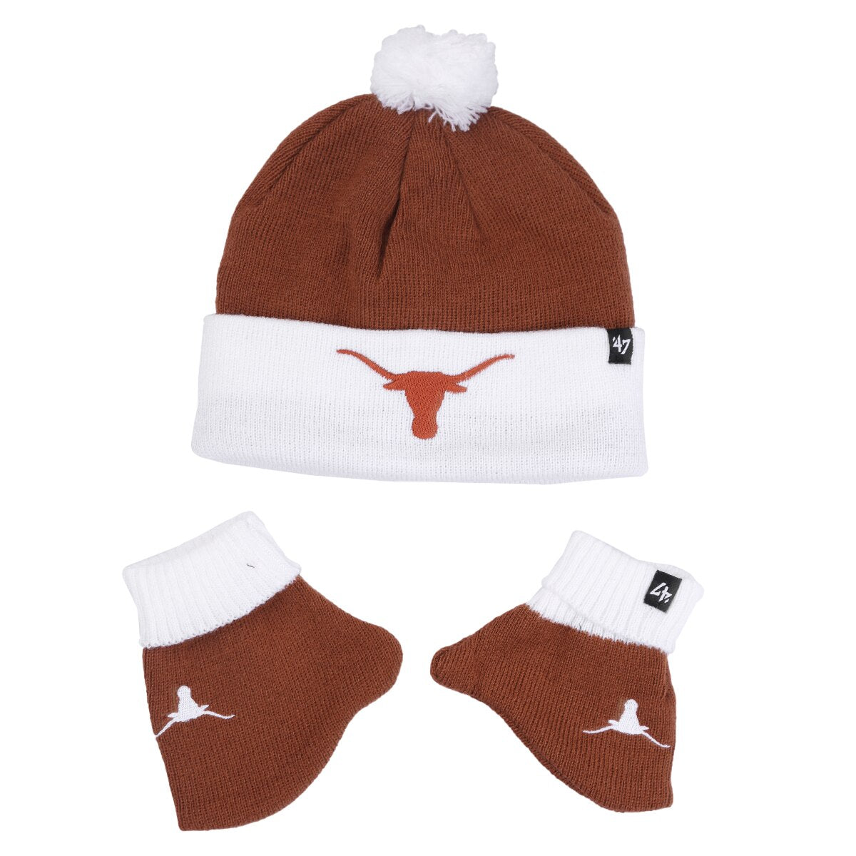 Youth Texas Longhorns Bam Bam '47 Puff Knit Set