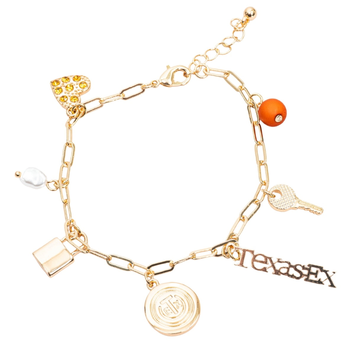 Texas Exes Memories Charm Bracelet