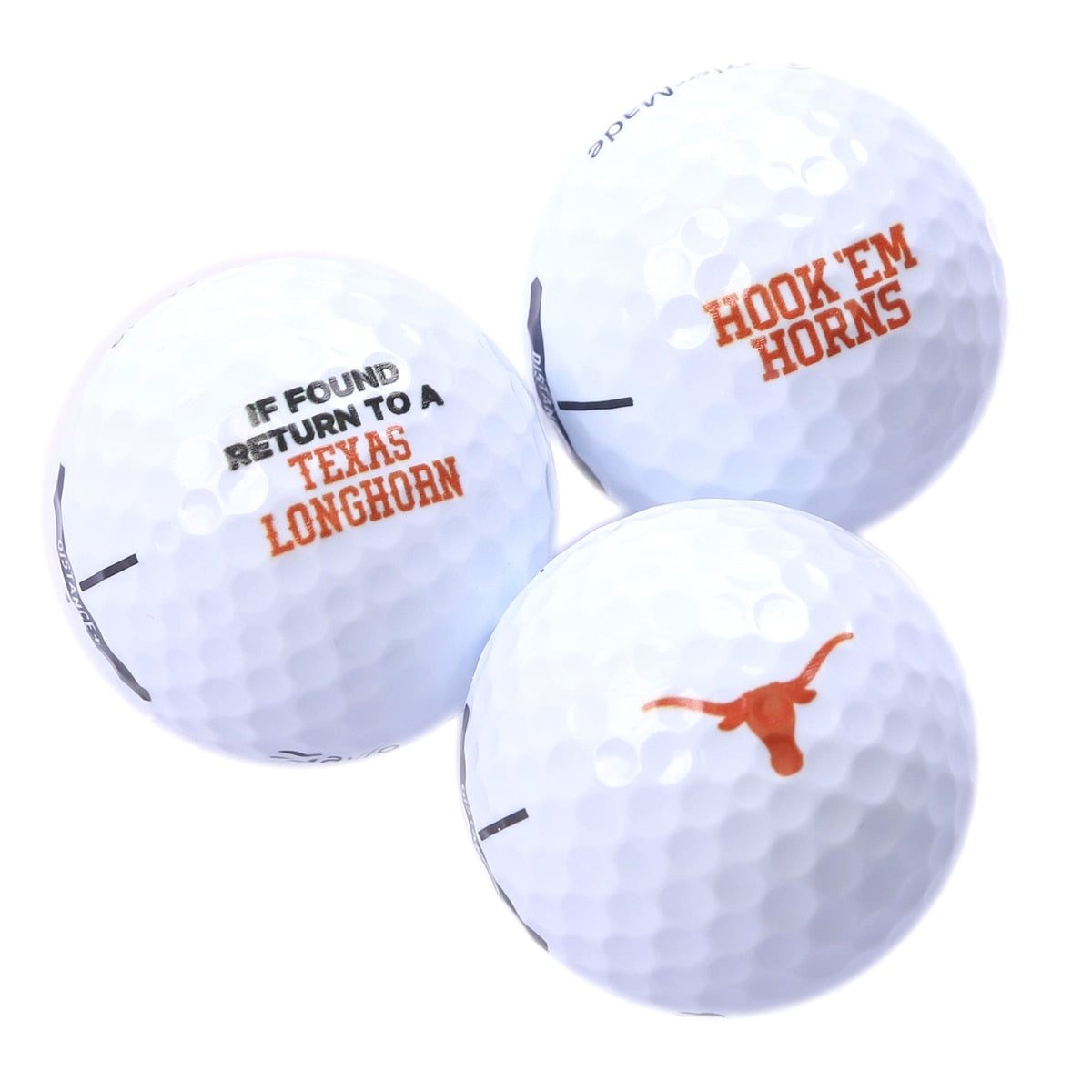 Texas Longhorns Golf Balls 3pk