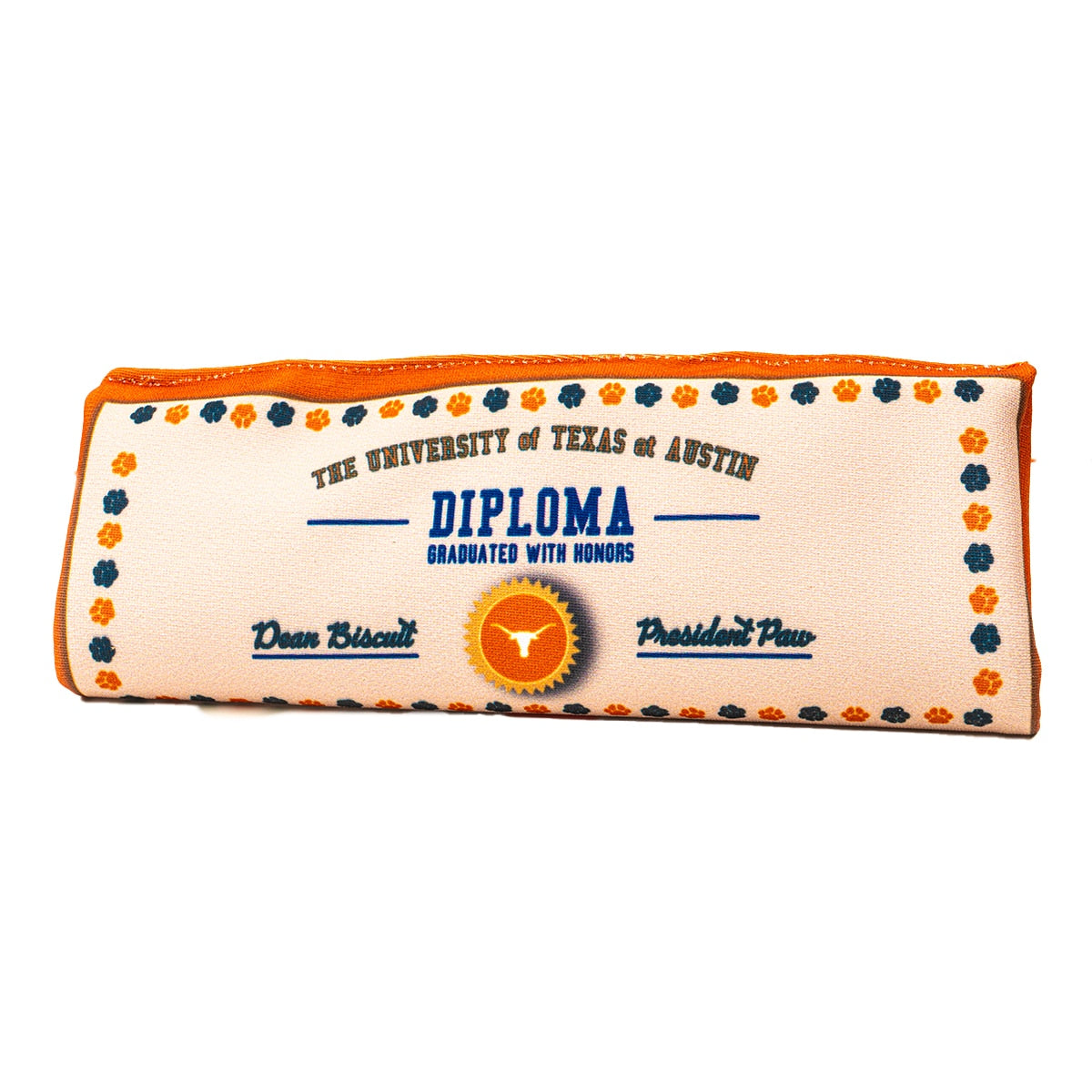 Texas Longhorns Dog Diploma Toy