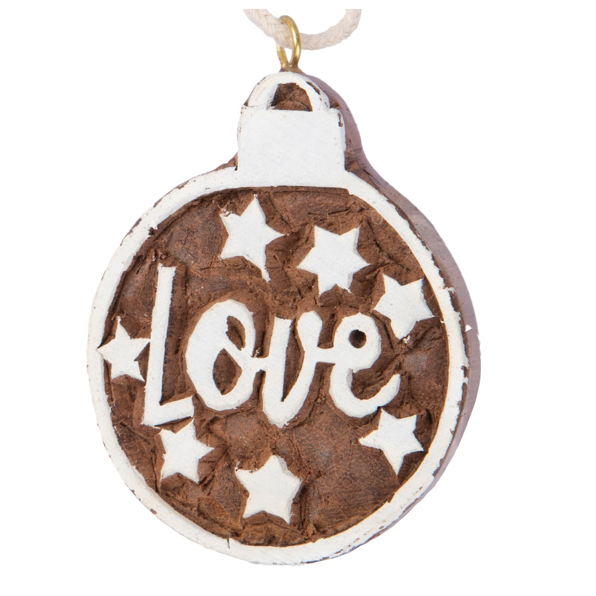 Hand Carved Love Ornament