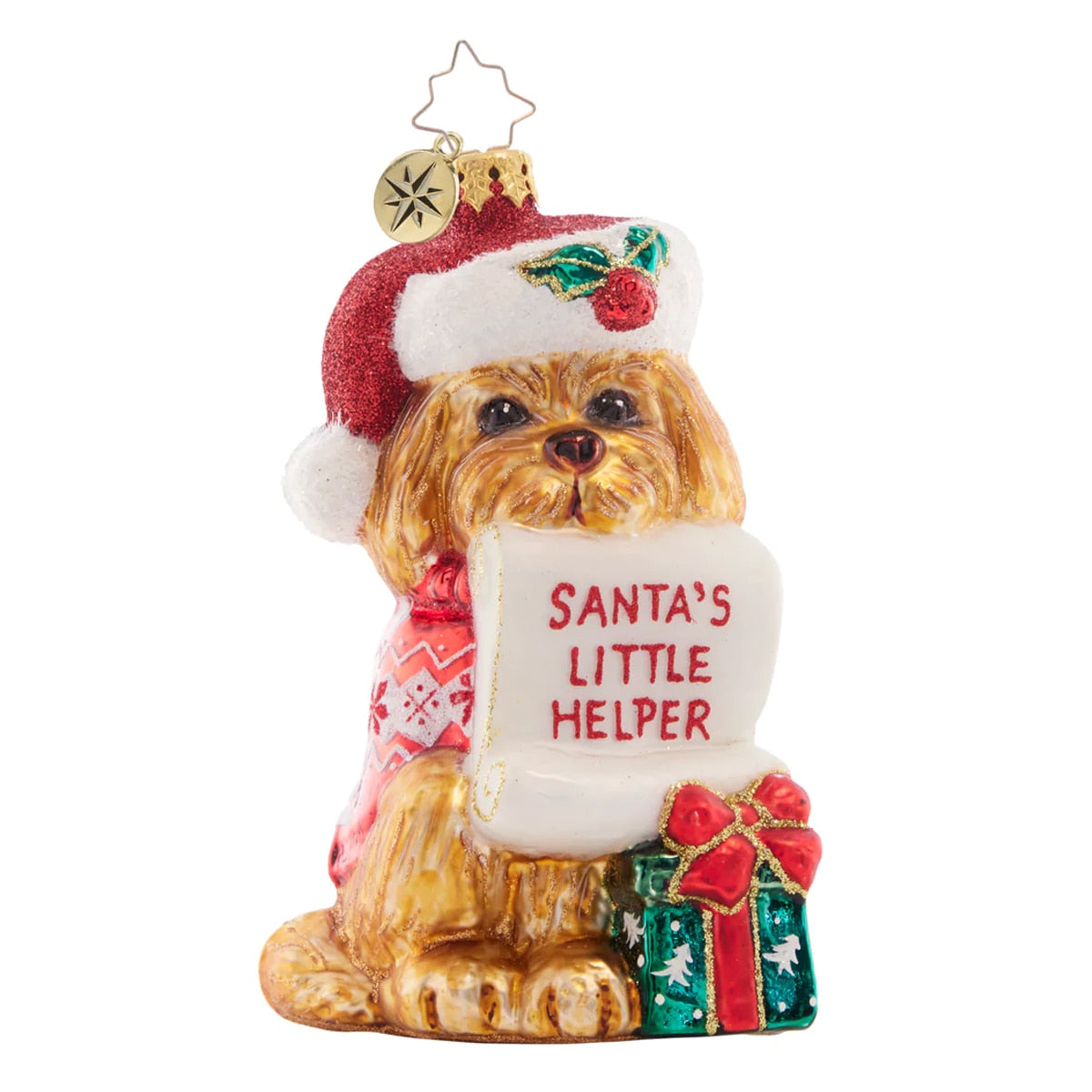 Christopher Radko Festive Furry Friend Ornament
