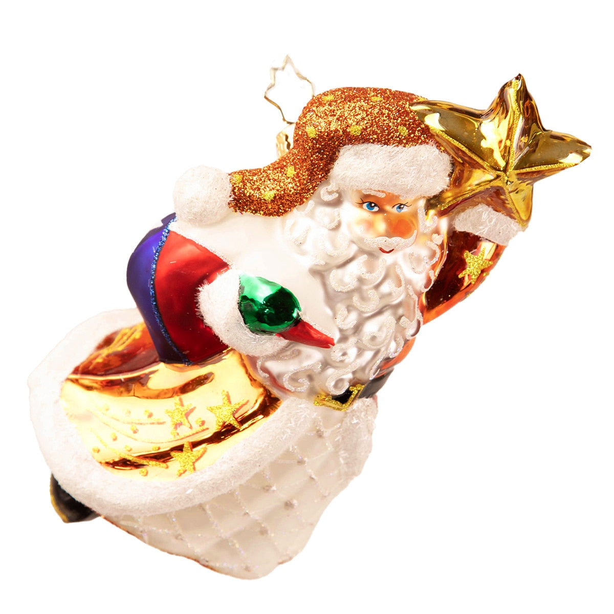 Christopher Radko Shooting Star Texas Santa Ornament