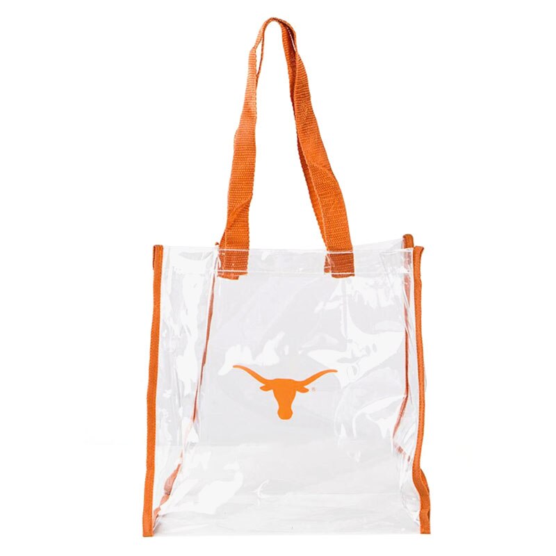 Texas Longhorn Clear Tote Stadium Bag - Burnt Orange