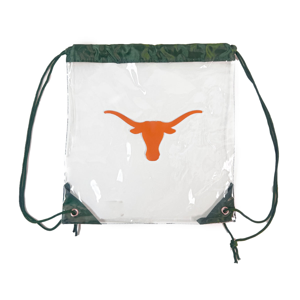 Texas Longhorns Clear Drawstring Tote