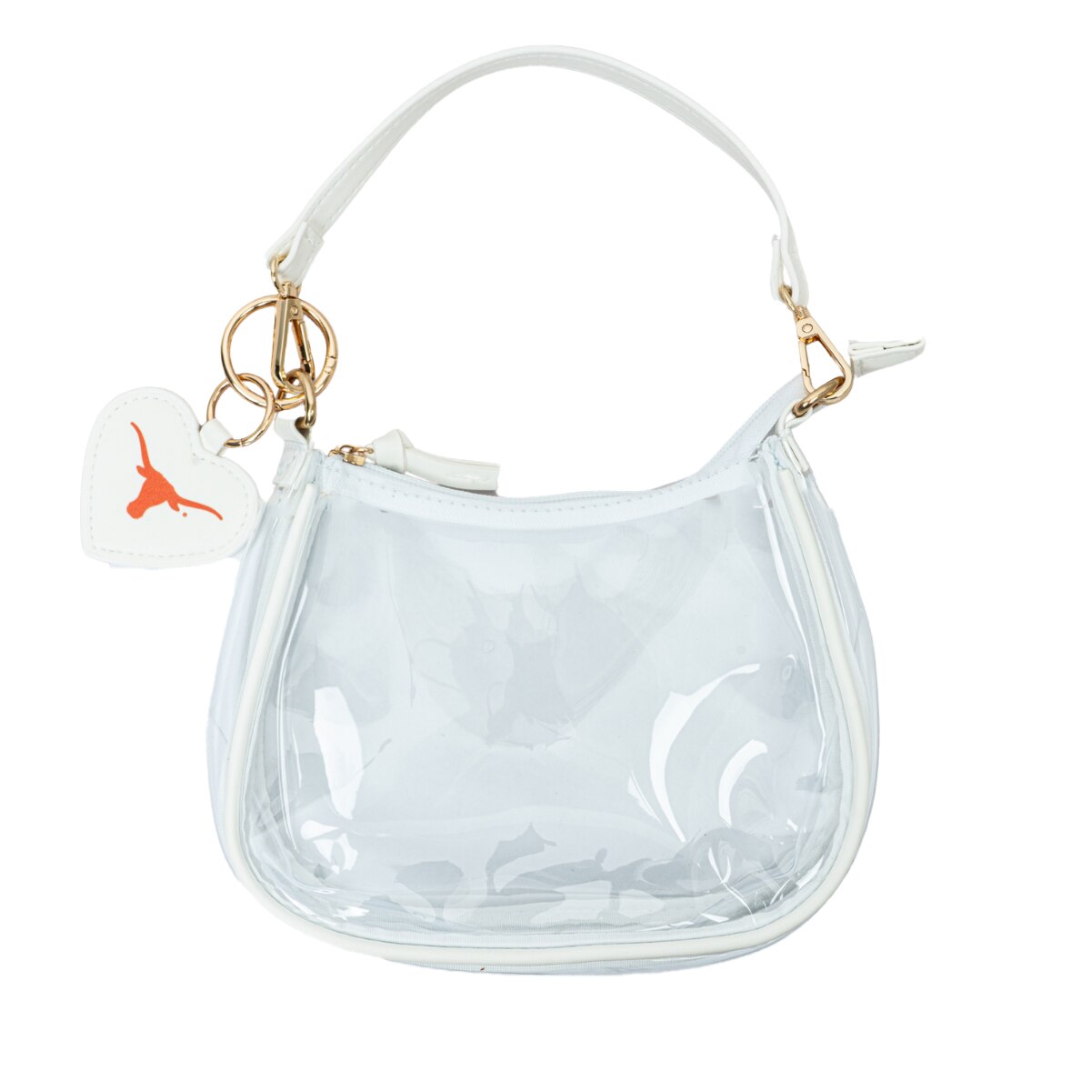 Texas Longhorns Clara Clear Purse Steerhead - White