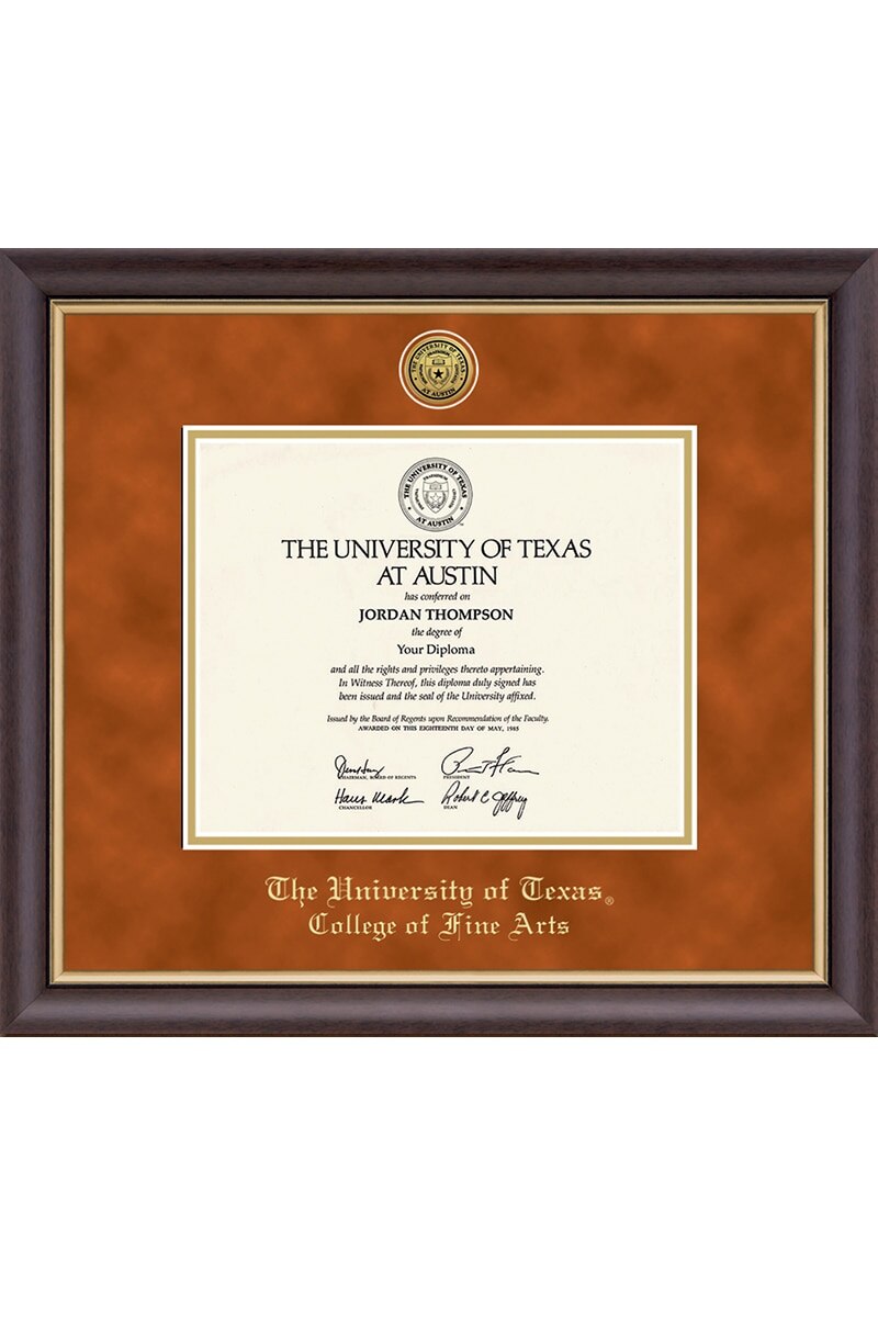 University of Texas College Name Diploma Frame