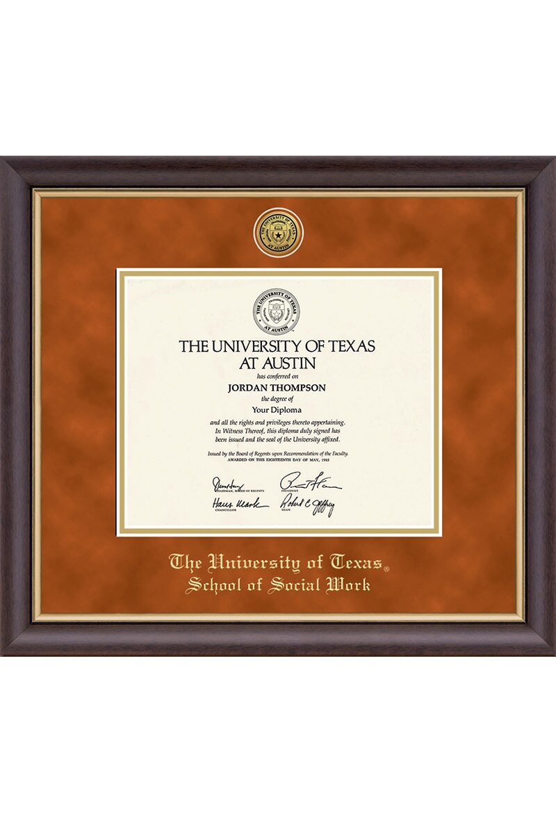 University of Texas College Name Diploma Frame