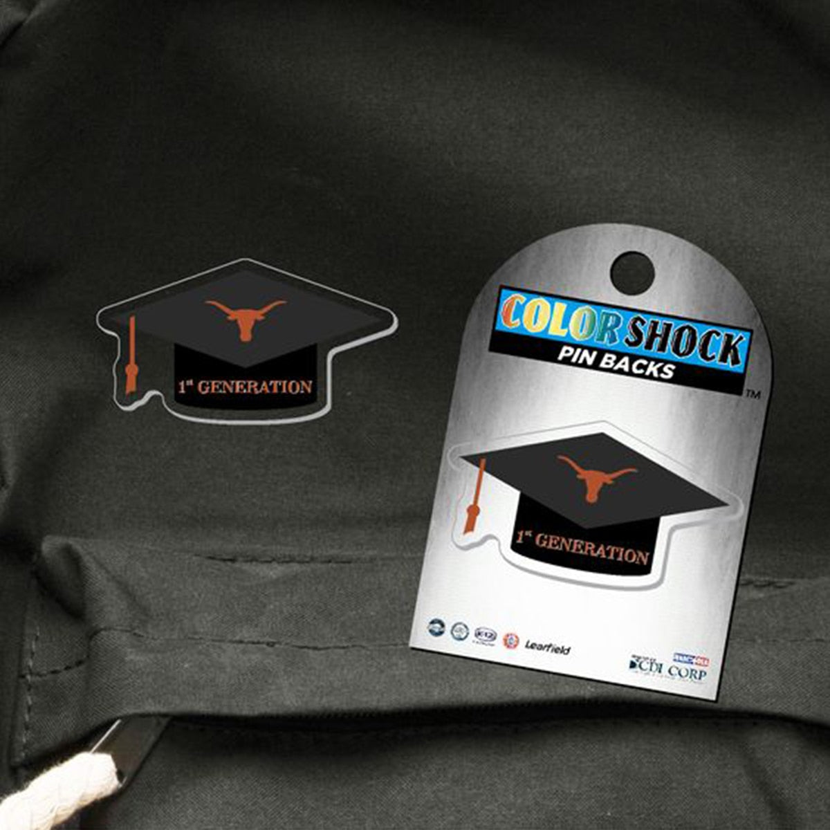 University of Texas Grad Cap Pin - 1st Generation